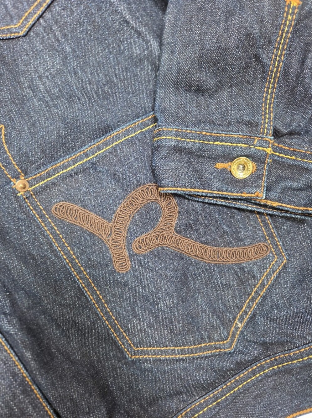 Vintage Rocawear embroidered dark blue denim jacket y2k streetwear size 2XL - Picture 3 of 8